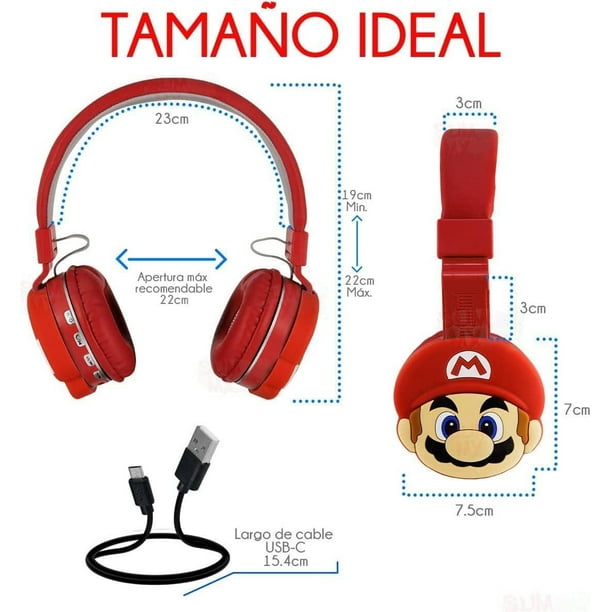 DIADEMA BLUETOOTH MARIO BROS