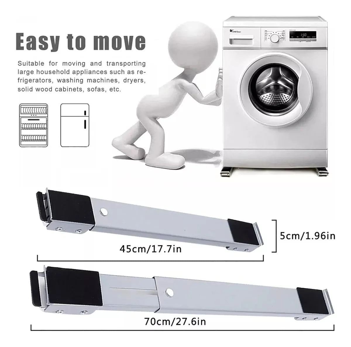 BASE CON RUEDAS PARA NEVERA