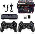Consola de juegos retro, Controlador inalámbrico doble para consola retro Game Stick X2 Plus, Juegos 40000+, 128GB - DistriQuilla