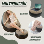 SILLON INFLABLE CON PUFF