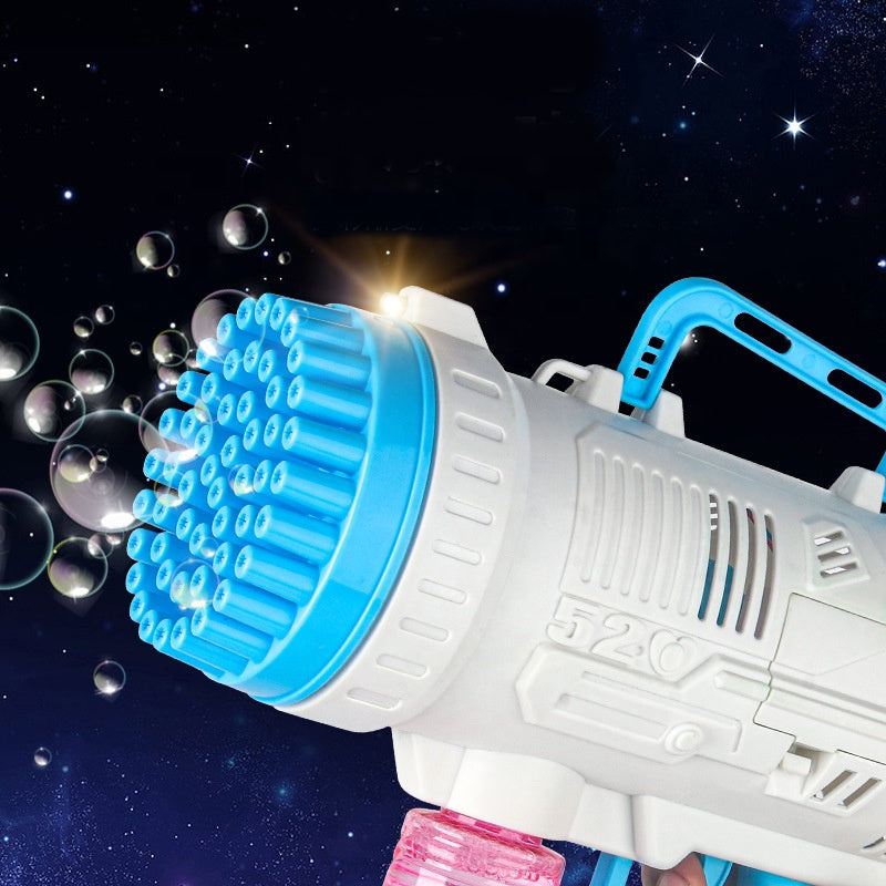 PISTOLA DE JUGUETE RECARGABLE DE BURBUJAS