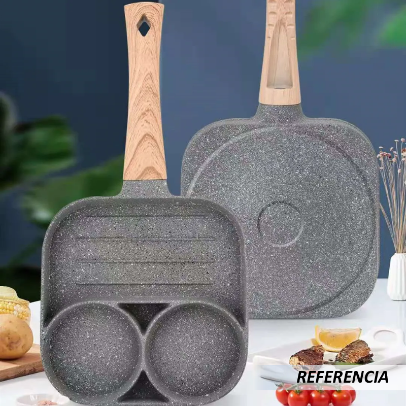 SARTEN TRES PUESTOS ANTIADHERENTE