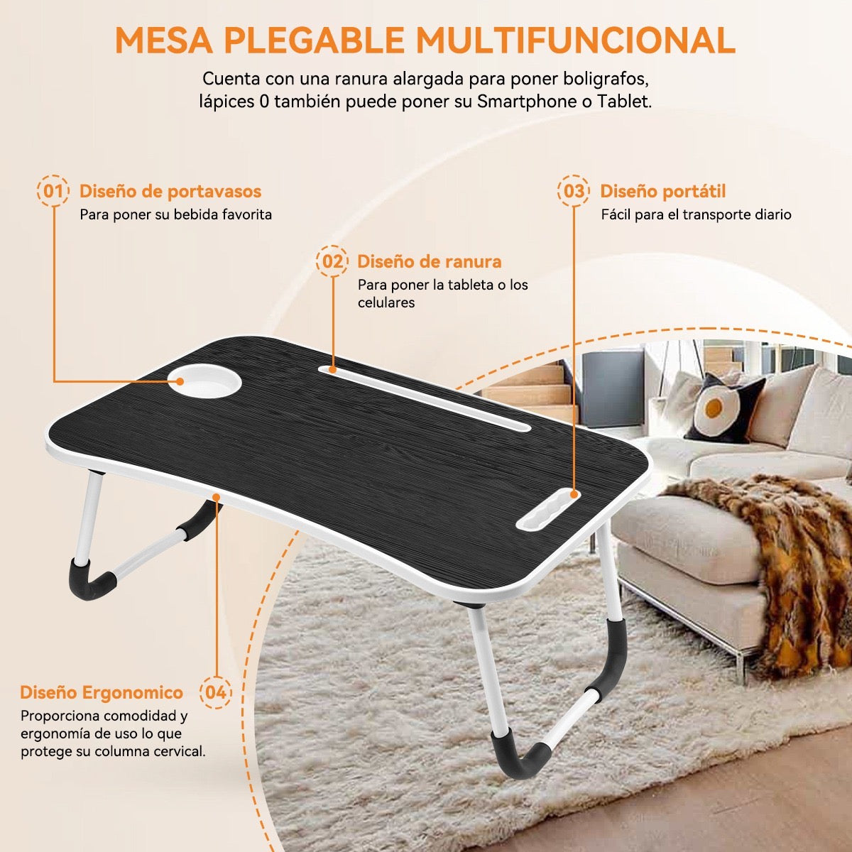 MESA CAMA PARA PORTATIL