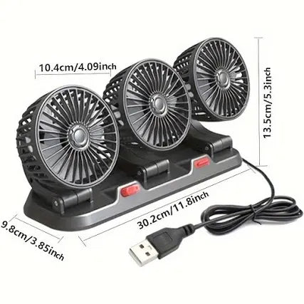 VENTILADOR DE CARRO X 3 - DistriQuilla