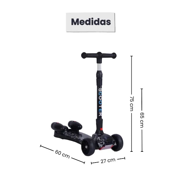 PATINETA DE HUMO Y LUCES