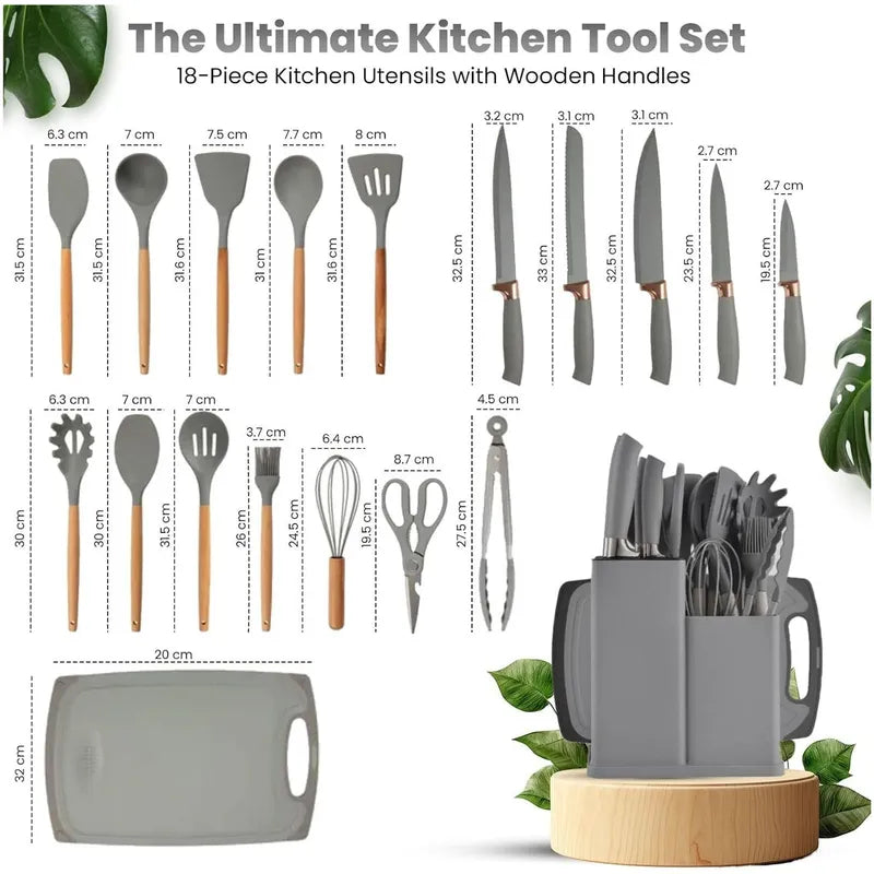 SET UTENSILIOS COCINA X 19 - DistriQuilla