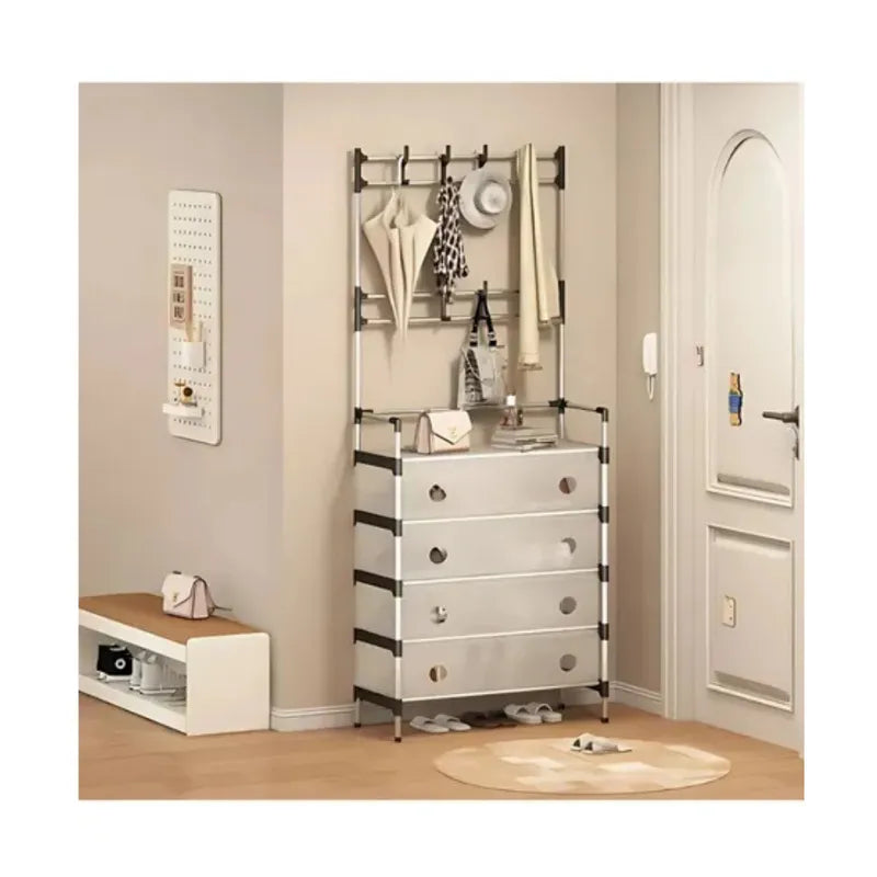 ZAPATERA CON TAPA Y PERCHERO - DistriQuilla